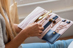 Load image into Gallery viewer, DIY Travel Jewellery Wrap Kit - Cross Stitch your own design
