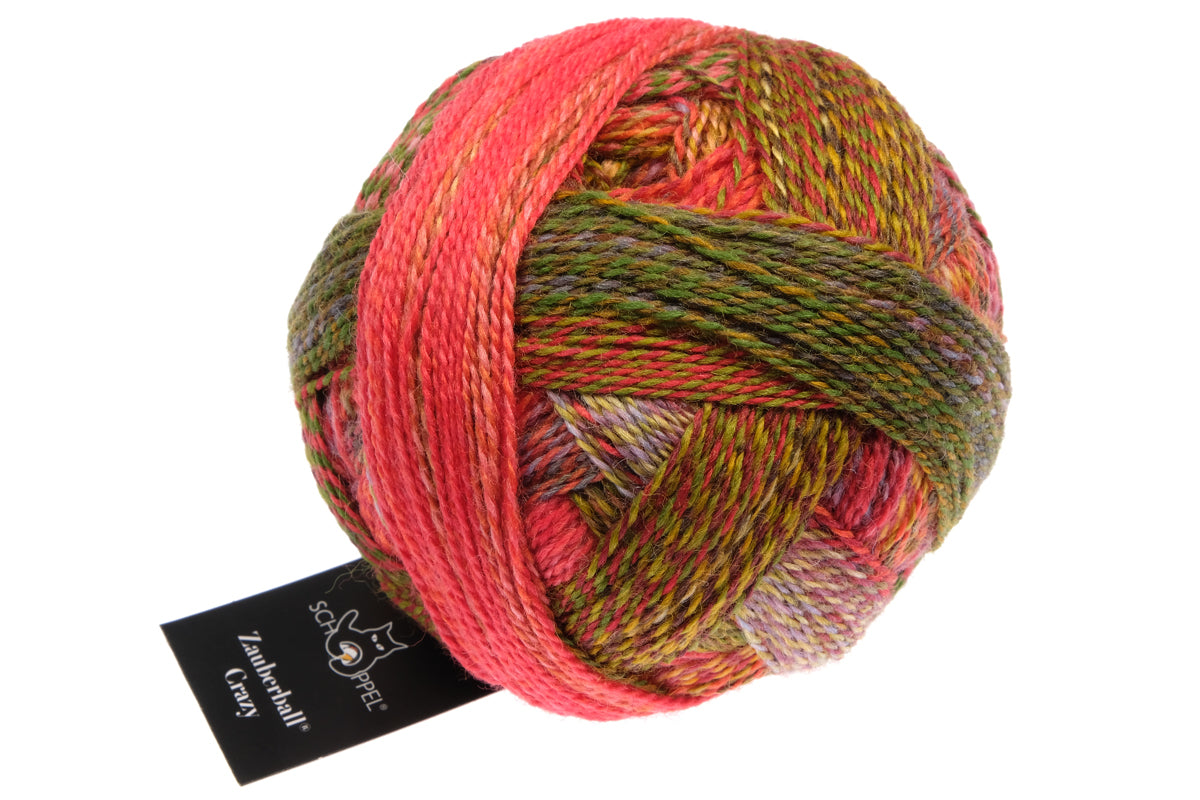 Schoppel Crazy Zauberball - 75% Wool and 25% Nylon, 100g ball