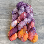 Load image into Gallery viewer, Sunset in Paradise, hand-dyed yarn, 75% SW Merino &amp; 25% Nylon, 100g/425m
