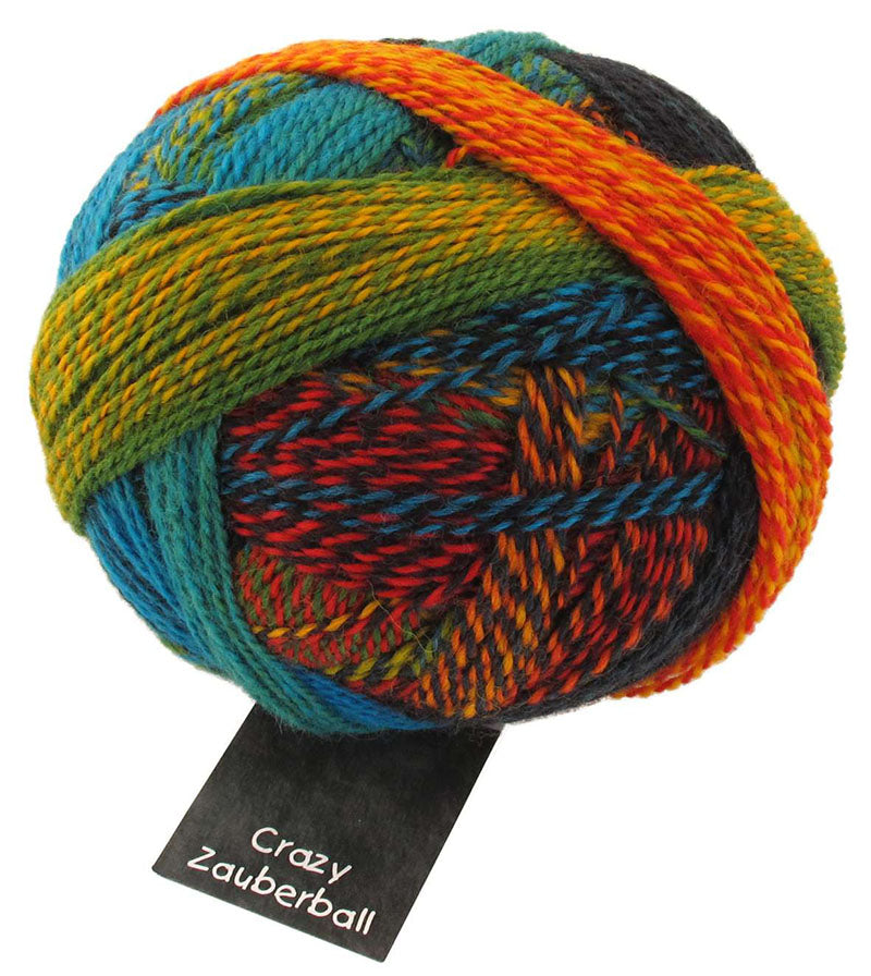 Schoppel Crazy Zauberball - 75% Wool and 25% Nylon, 100g ball