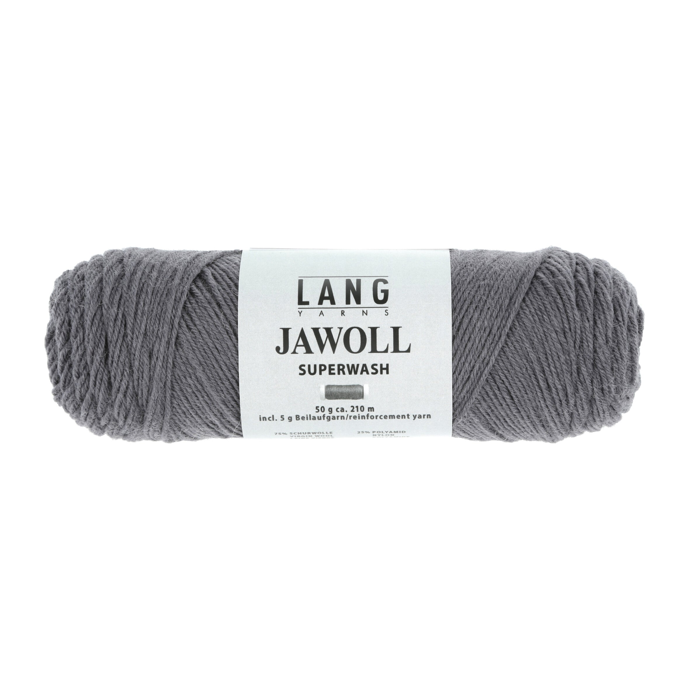 Lang Yarns Jawoll sockyarn, colour graphite, 0086