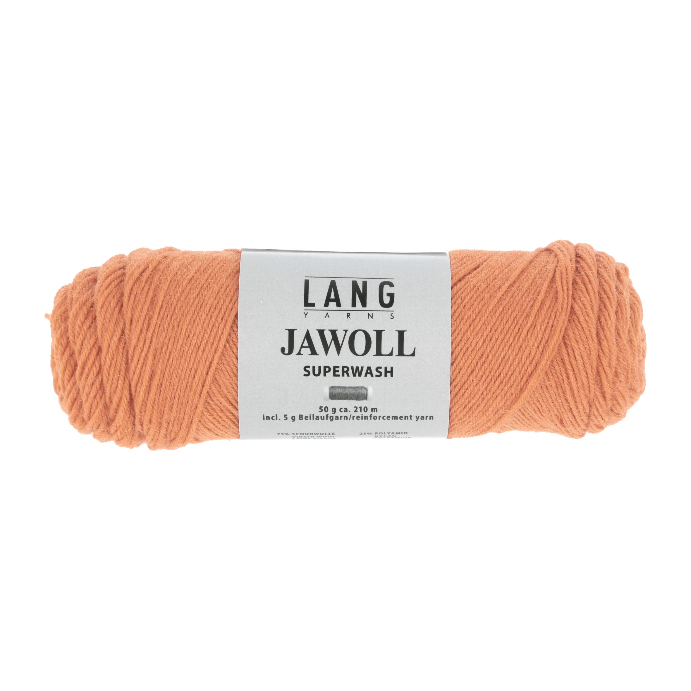 Lang Yarns Jawoll sockyarn, colour mandarin, 0159