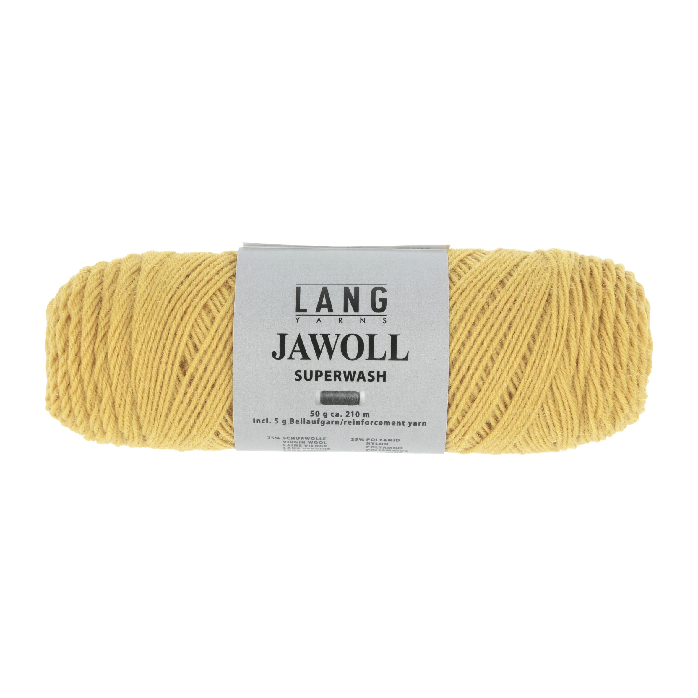 Lang Yarns Jawoll sockyarn, colour mustard, 0250